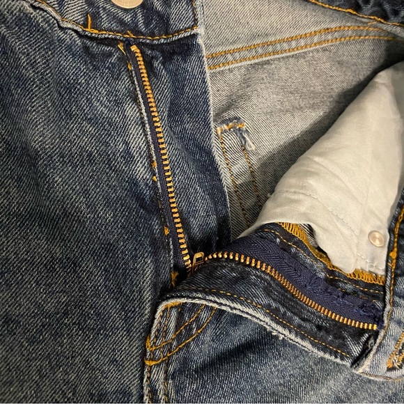 Zara The Real High Rise Straight Leg Full Length Jeans - Picture 9 of 10